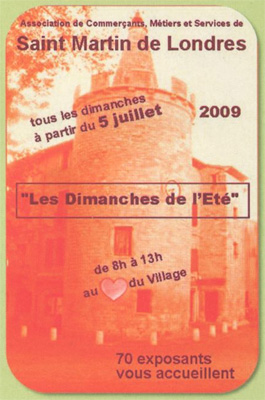 Flyer du marché de Saint Martin de Londres